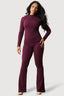 Plum Crinkle Flares