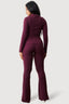 Plum Crinkle Flares