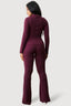 Plum Crinkle Flares