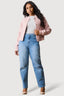 Pink Brushed Bomber Jacket