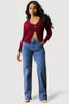 Midwash Braid Waist Belt Jeans