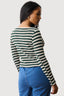 Multi Stripe Cut & Sew Long Sleeve Top