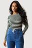 Multi Stripe Cut & Sew Long Sleeve Top