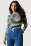 Multi Stripe Cut & Sew Long Sleeve Top