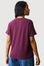 Burgundy Waffle Batwing Top