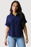 Navy Double Pocket Shirt