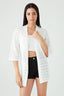 White Crochet Kimono Cardi