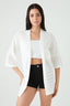 White Crochet Kimono Cardi