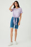 Lilac More Love Tie Front Tee