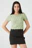 Spring Sage Web Jacquard Tee