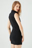Black Bengaline D-Ring Pocket Casual Dress