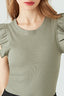 Khaki Frill Sleeveless Body