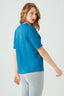 Storm Blue Basic Oversized Cotton Tee