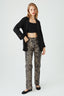BLACK EDGE TO EDGE TEXTURED SOFT JACKET