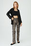 Black Edge to Edge Textured Soft Jacket