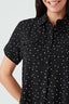 Mono Spot Print Double Pocket Shirt