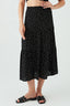 Mono Crinkle Tiered Midi Skirt