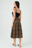 Multi Crinkle Tiered Midi Skirt