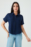 Navy Double Pocket Shirt