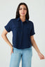Navy Double Pocket Shirt