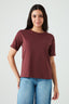 Rust Brown Basic Oversized Cotton Tee