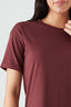 Rust Brown Basic Oversized Cotton Tee