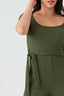 Khaki Short Sleeve Textured Jumpsuit