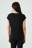 Mono Geo Print Mix Fabric Top