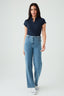 Midwash Braid Waist Belt Jeans