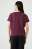 Burgundy Waffle Batwing Top