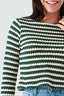 Multi Stripe Cut & Sew Long Sleeve Top