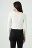 Ivory Web Jacquard Long Sleeve Top