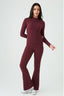 Plum Crinkle Flares