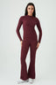 Plum Crinkle Flares