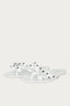 White Stud Bow Jelly Sandals - Select Fashion