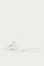 White Stud Bow Jelly Sandals - Select Fashion