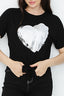 Black Milan Amore Tie Front Tee - Select Fashion