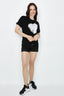 Black Milan Amore Tie Front Tee - Select Fashion