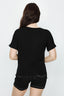 Black Milan Amore Tie Front Tee - Select Fashion