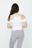 Optic White Rib Bardot Top - Select Fashion