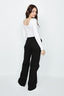 Optic White Corset Rib Long Sleeve Top - Select Fashion
