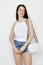 Optic White Crochet Trim Halter Neck Vest - Select Fashion