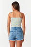 Multi Ruffle Square Neck Vest - Select Fashion