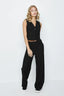 Black Pinstripe Waistcoat - Select Fashion
