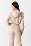 Stone Cropped Hooded Denim Jacket - Select Fashion
