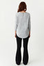 Black Textured Fine Rib Flares - Select Fashion