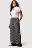 Mono Geo Border Hem Wide Leg Trousers