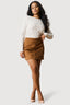 Tan Suede Skirt