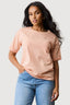 Spring Peach Basic Oversized Tee