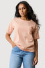 Spring Peach Basic Oversized Tee